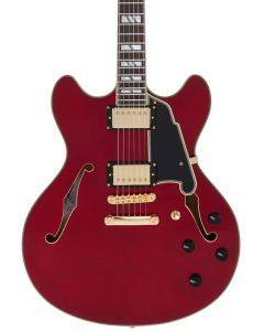 D'ANGELICO EXCEL DC WITH TAILPIECE TRANS CHERRY