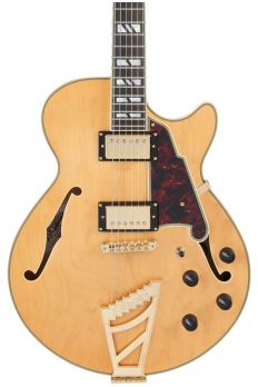 D'ANGELICO DELUXE SS SATIN HONEY WITH STAIRSTEP TAILPIECE