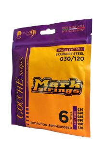 MARK STRINGS GOUCHE' STAINLESS STEEL | 6 STRINGS LOW ACTION - SEMI-EXPOSED 030 040 060 080 100 120