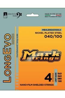 MARK STRINGS LONGEVO SERIES NICKEL PLATED STEEL NANO-FILM SHIELDED STRINGS LONG LIVED 040 060 080 100