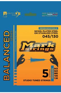 MARK STRINGS BALANCED NICKEL PLATED STEEL ON STAINLESS STEEL STUDIO TUNED STRINGS 045 065 085 105 130