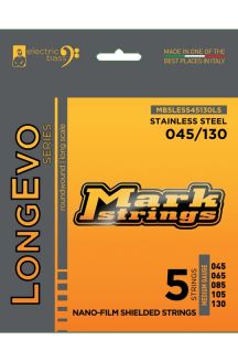 MARK STRINGS LONGEVO SERIES STAINLESS STEEL NANO-FILM SHIELDED STRINGS LONG LIVED 045 065 085 105 130