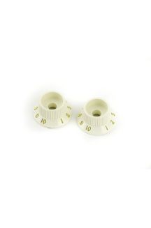 S-1™ SWITCH STRATOCASTER® KNOBS AGED WHITE